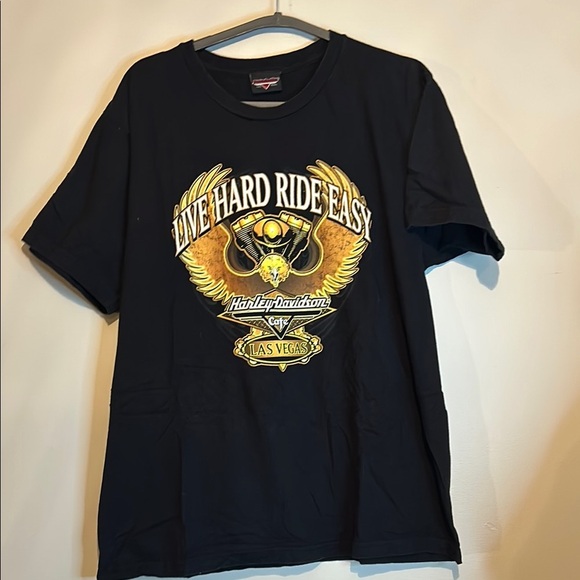 Harley-Davidson Black Graphic T-Shirt - Picture 1 of 6